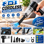 3 in 1 Portable Vacuum Cleaner Duster Blower Air Pump Wireless Handheld Clean Microscopic dust Like Car, Home,Computer