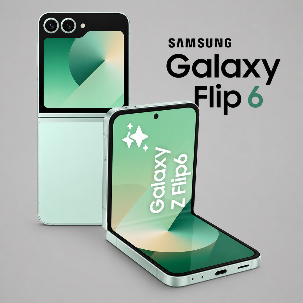 SAMSUNG Galaxy Z Flip6, 12GB RAM, 512GB Storage, Mint, 50MP Camera, 1 year Seller Warranty (Middle East Version)