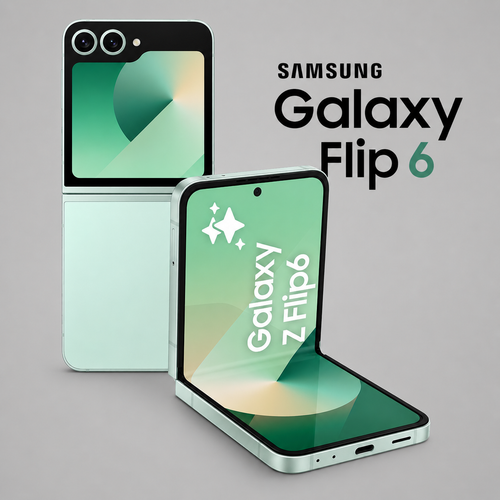 SAMSUNG Galaxy Z Flip6, 12GB RAM, 512GB Storage, Mint, 50MP Camera, 1 year Seller Warranty (Middle East Version)