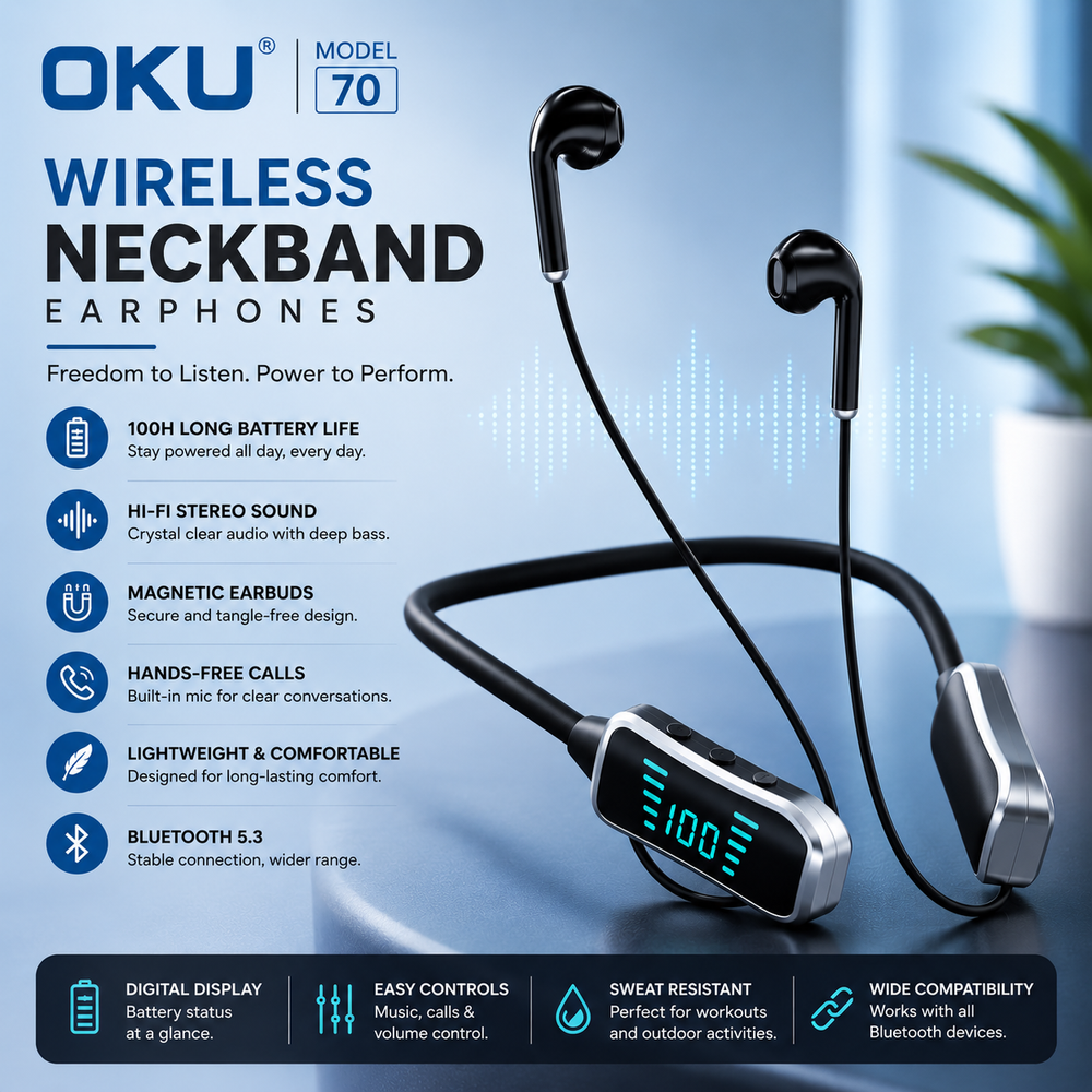Oku 70 Sports Wireless Headsets