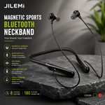 JILEMI JL-02 Magnetic Sports Bluetooth Neckband Earphones – Wireless Headset with HD Sound, Noise Reduction & Long Battery Life