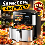 Slivers Criest Air Fryer 12.5 Liter Large Capacity with LED Control Panel Multi-Function Hot Air Fryer