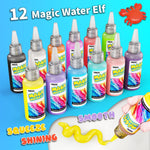 Magic Water Toy Elf Kit,Aqua Fairy Water Gel Kit 12 Magic Gels &12 Molds Make Your Own Water Pets,Toys for Birthday Gifts Party Favors,DIY STEM Craft Kits Kids Toys Age 3+