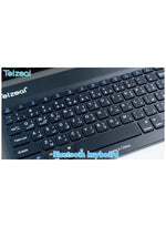 Telzeal P200 Tablet Green | 11-Inch In-Cell Display | 12GB RAM + 128GB ROM | 10,000mAh | Dual SIM | Android 13 | Leather Case, Wireless Keyboard & Mouse