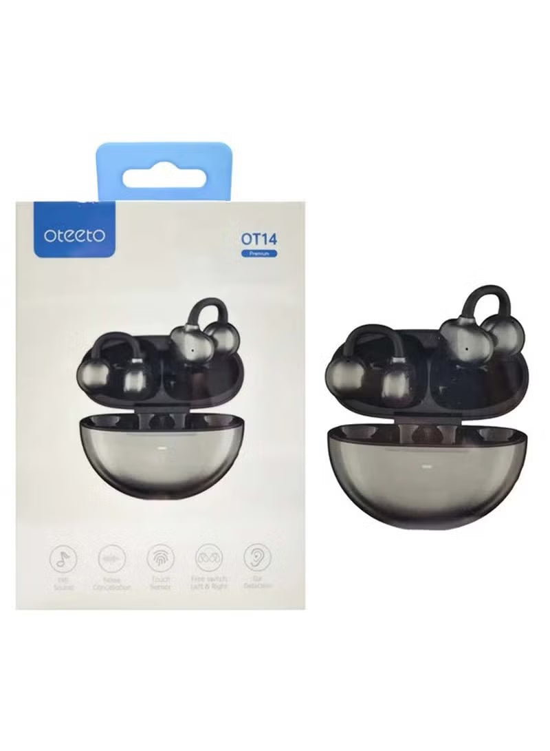 Oteeto OT14 Wireless Earbuds – Bluetooth 5.4 with LAN XUN 5656C Chip, Touch Controls, Sisonic Mic, High-Fidelity Sound, Ultra-Low Latency, Sweat & Water-Resistant for Active Lifestyles