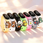 10-in-1 Kids LED Digital Watch Combo – Colorful Cartoon Watches for Boys & Girls