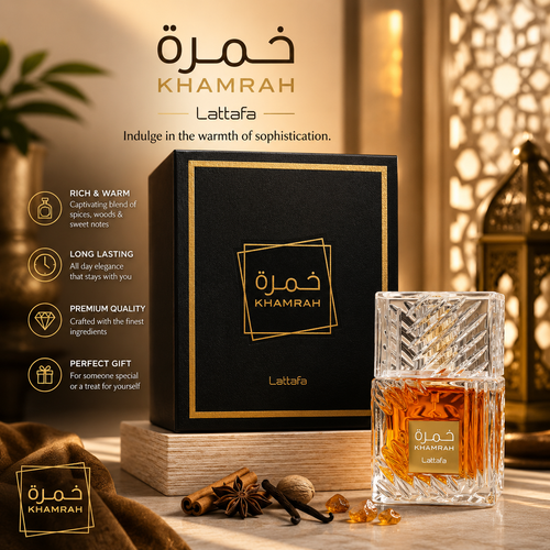 Lattafa Perfumes Khamrah for Unisex Eau de Parfum 100 Ml