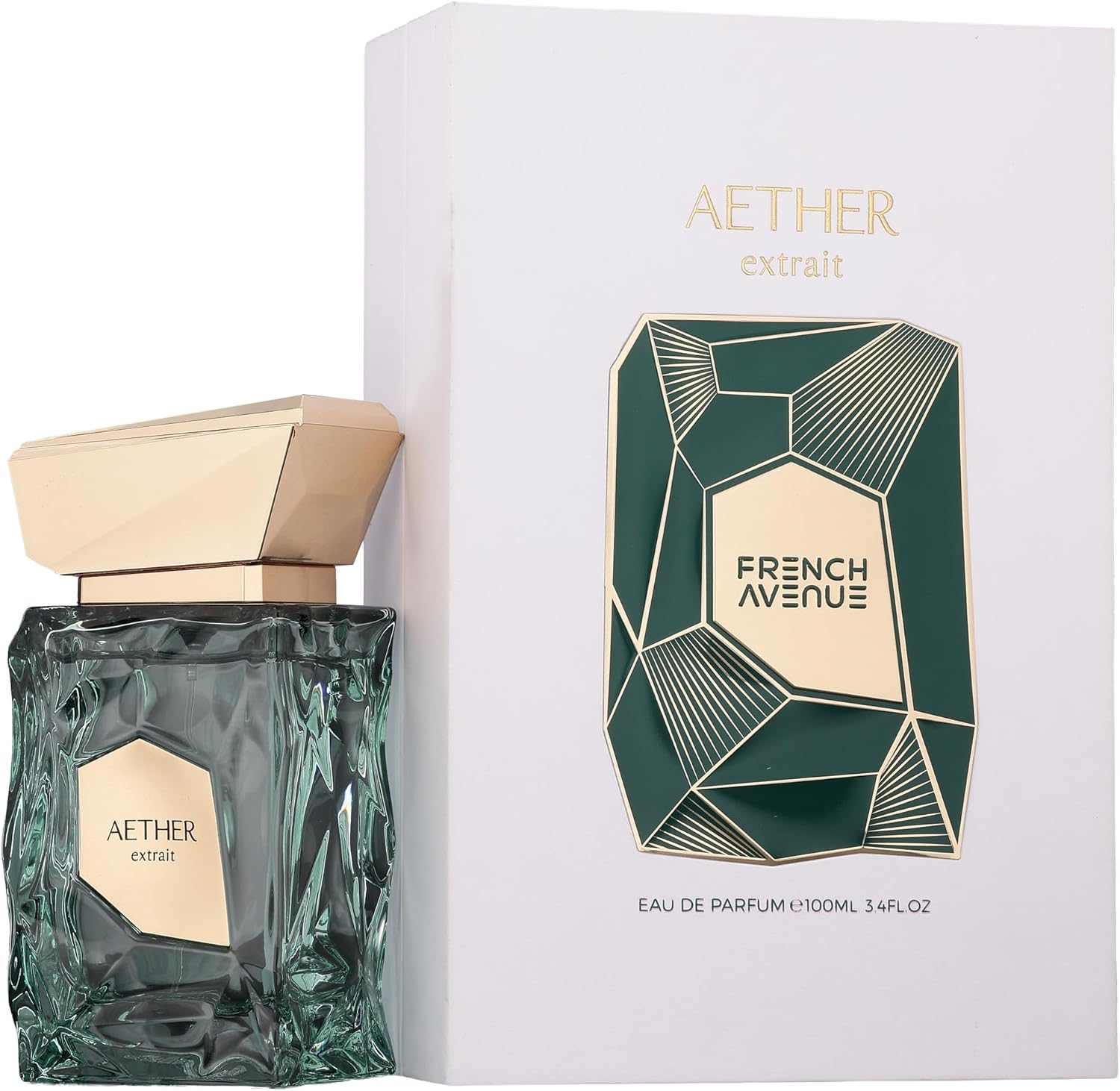 French Avenue - Aether, Fresh Citrus Eau De Parfum(EDP) for Men, 100ml - Green Apple, Musk & Amberwood notes