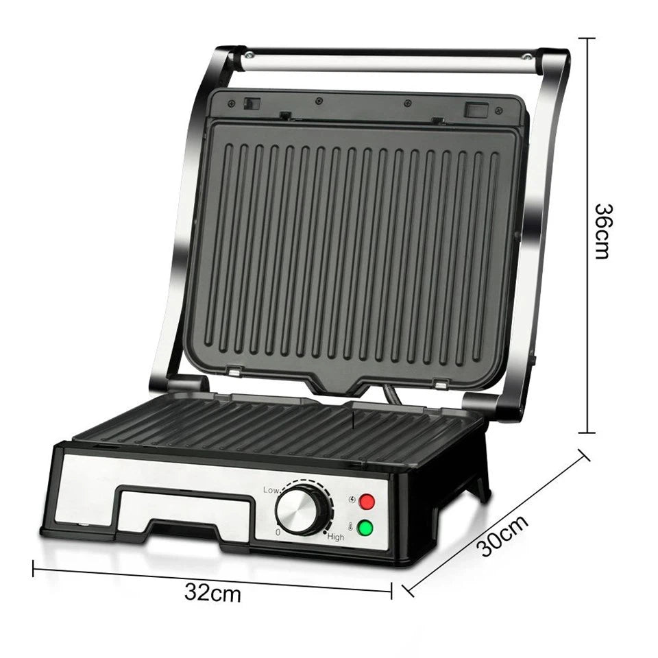 Moliax Professional Multi-Function Press Baking Machine--Crispy Steak Panini Grilled Chicken In Seconds, Kitchen Efficiency Innovator! ric Sandwich Press Steak Grill