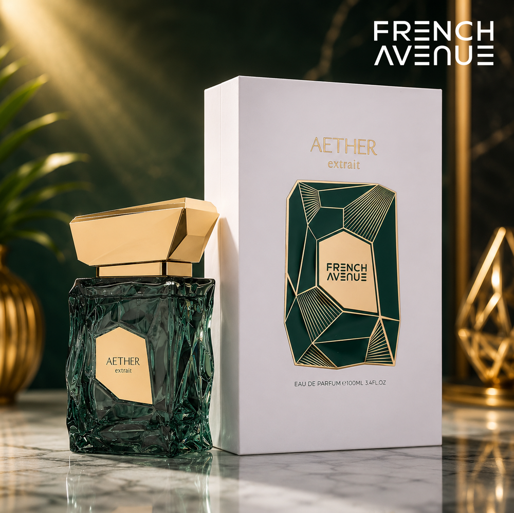 French Avenue - Aether, Fresh Citrus Eau De Parfum(EDP) for Men, 100ml - Green Apple, Musk & Amberwood notes