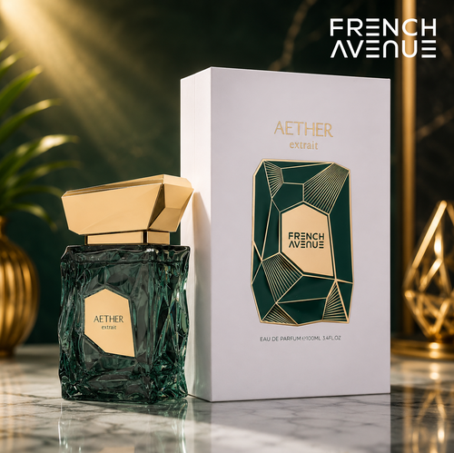 French Avenue - Aether, Fresh Citrus Eau De Parfum(EDP) for Men, 100ml - Green Apple, Musk & Amberwood notes