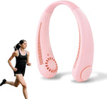 Portable Neck Fan, Hands-Free Portable Neck Fan, Cooling Personal Fan, Adjustable, Headphone Design, Rechargeable, USB Powered Neck Fan  Outdoor Indoor