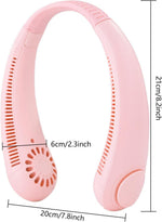 Portable Neck Fan, Hands-Free Portable Neck Fan, Cooling Personal Fan, Adjustable, Headphone Design, Rechargeable, USB Powered Neck Fan  Outdoor Indoor
