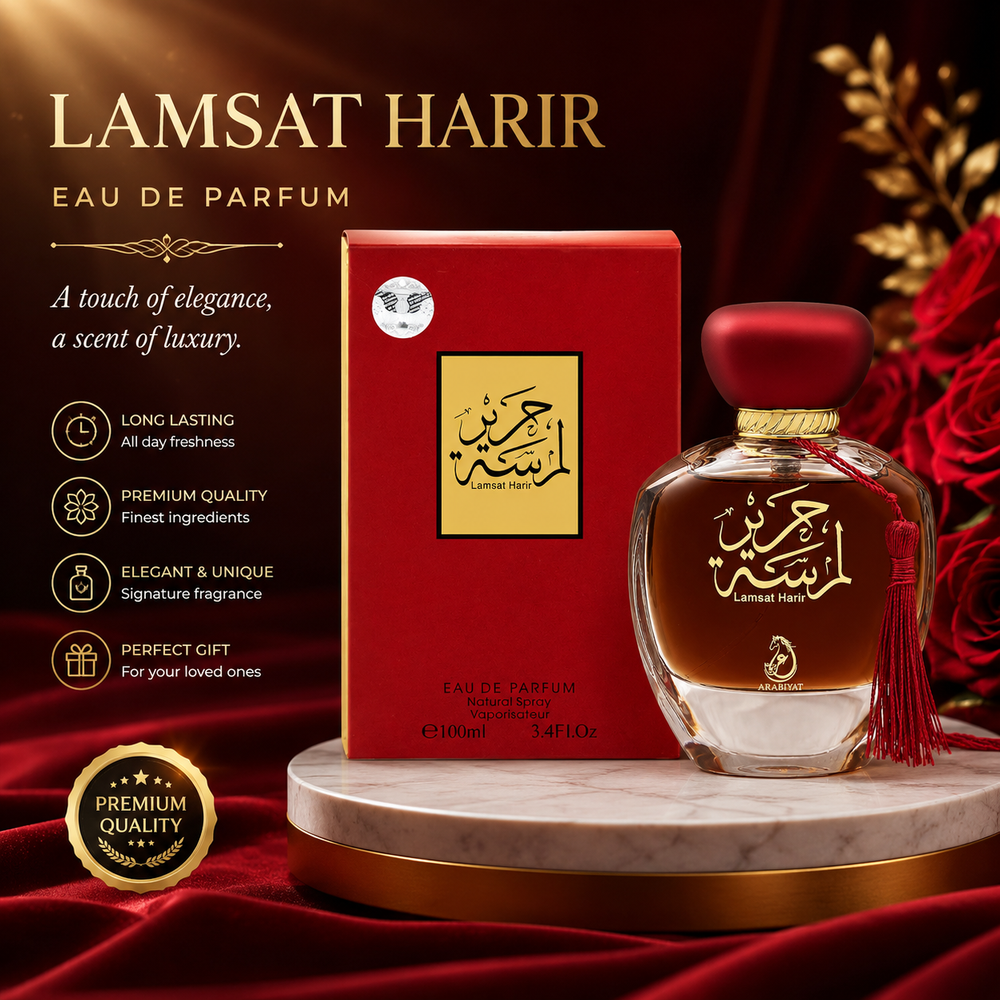 Arabiyat LAMSAT HARIR from ARABIYAT Eau De Parfum for Men and Women Long Lasting Arabian Perfume 100ml