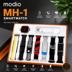MODIO MH-1 Smart Watch Ultra (7+1 Straps) – 2.0" HD Display, Bluetooth Calling, Health Monitoring & Wireless Charging