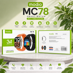 MODIO MC78 Smart Watch – 3+1 Strap Edition | Wireless Charging | Bluetooth Calling | Fitness Tracker