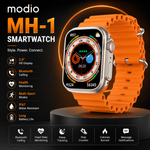 MODIO MH-1 Smart Watch Ultra (7+1 Straps) – 2.0" HD Display, Bluetooth Calling, Health Monitoring & Wireless Charging
