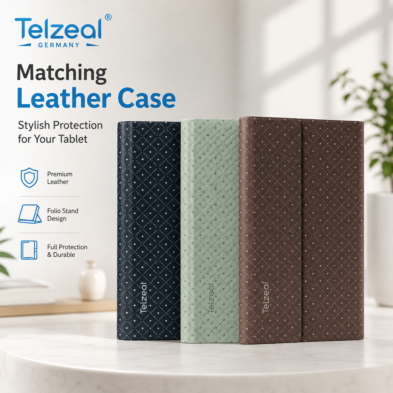 Telzeal P200 11-Inch Android 13 Tablet | 12GB RAM + 512GB Storage | 10000mAh Battery | Dual SIM 4G LTE | Wireless Keyboard & Mouse Bundle | Slim Design