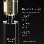 Giorgio Armani Code by Giorgio Armani for Men - 4.2 oz EDT Spray (Refillable)