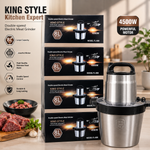 King Style 8L TDL-G02 Commercial Electric Food Chopper | 100% Copper Motor | Stainless Steel Bowl | 8L Large Capacity