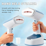 Slivers Criest 1500W Portable Handheld Garment Steamer for Clothes, Foldable Travel Steamer with Continuous Steam, Detachable Water Tank & Fabric Brush