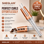 SHEGLAM Automatic Curling Iron 1 inch with 3 Temperatures Fast Heating, 2-Way Rotation, Automatic Shut-Off, Anti-Scald, Anti-Tangle Rotating for Hair Styling