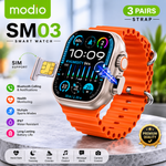 Combo Deal | Modio SM03 & SM05 Smart Watch Combo – 2 Watches with SIM Support & 6 Straps