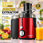 DENX  DX2071 Juicer Extractor – 800W Powerful Juice Maker Powerful Centrifugal Fruit & Vegetable Juice Extractor with Wide Mouth Feed Chute, 500ml Capacity, Stainless Steel Filter