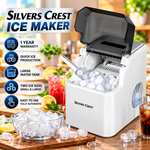 Silver Cerst Automatic Ice Maker Machine 150w – Bullet Ice Machine, Adjustable Ice Size, 1.5L Water Tank | 25007