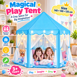 Kids Princess Castle Tent with Ball Pit – Indoor & Outdoor Play House