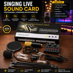 Combo Offer | V8 Sound Card+ BM800 Condenser Microphone -Set with Free P47 Headset Bundle Pack