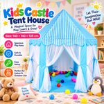 Kids Princess Castle Tent with Ball Pit – Indoor & Outdoor Play House