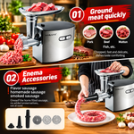SOKANY SK-091 Meat Grinder – High Quality 2500W Electric Meat Mincer with Sausage Maker & Multiple Attachments,Stainless Steel  Housing
