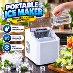 Silver Cerst Automatic Ice Maker Machine 150w – Bullet Ice Machine, Adjustable Ice Size, 1.5L Water Tank | 25007