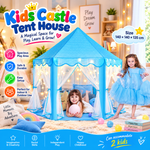 Kids Princess Castle Tent with Ball Pit – Indoor & Outdoor Play House