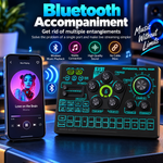 SX91 Professional Digital Mixer Sound Card – Professional Audio Mixing Live Streaming, Karaoke & Recording