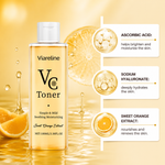 Viareline VC Toner 100ml | Vitamin C Brightening & Hydrating Facial Toner | Moisturizing Skin Care