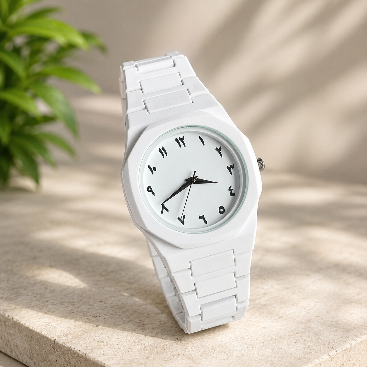 Combo Offer | Arabic Aura Premium Arabic Numeral Couple Watch Set – Black & White | Unisex Quartz Wrist Watches