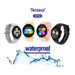 WP02 Waterproof Smartwatch – Fitness & Health Tracker | Heart Rate, Sleep, Multi-Sport, Call & App Notifications | Long Battery | IP68 Water Resistant