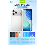 Modio MB17 Pro Max 5G Phone - 6.67-inch HD Display, 8GB RAM, 256GB ROM | Orange