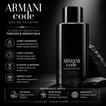 Giorgio Armani Code by Giorgio Armani for Men - 4.2 oz EDT Spray (Refillable)