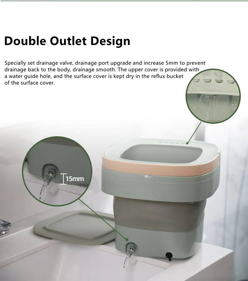 Portable Washing Machine for Baby Clothes, Underwear or Small Items ...
