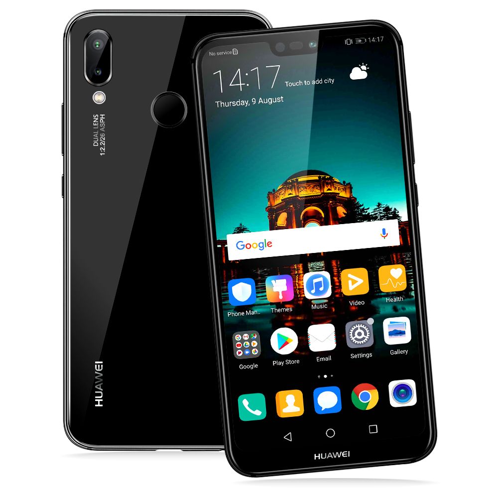 HUAWEI P20 Lite Dual SIM Midnight Black 4GB RAM 128GB 4G - International Version