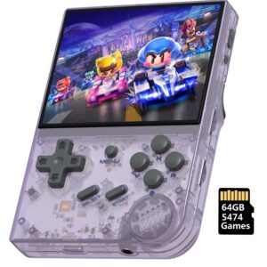 ANBERNIC RG35XX Handheld Game Console 3.5 Inch IPS Screen Linux System Retro Video Games Consoles Portable Pocket Video Player 5000 Game 64GB