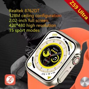 New Z59 Smart Watch Ultra 8 - NFC GPS Track 49mm Men Women Smartwatch Series 8 Thermometer BluetoothCall Waterproof Sports