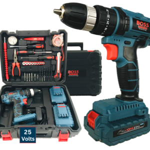 High Power BOSS German Technology Drill with 2 Battery and 30 pcs Tools